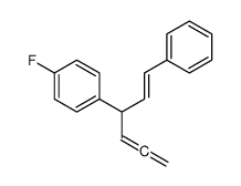1-fluoro-4-(1-phenylhexa-1,4,5-trien-3-yl)benzene Structure