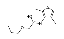N-(2,4-dimethylthiophen-3-yl)-2-propoxyacetamide Structure