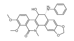 12ξ-anilino-11,12-dihydro-11β-hydroxyoxychelerythrine结构式