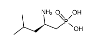 ((R)-2-Amino-4-methyl-pentyl)-phosphonic acid结构式
