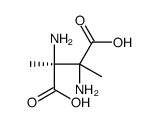 (3S)-2,3-diamino-2,3-dimethylbutanedioic acid Structure