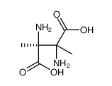 (3S)-2,3-diamino-2,3-dimethylbutanedioic acid结构式