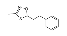 3-methyl-5-(2-phenylethyl)-1,4,2-oxathiazole结构式