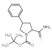 1-Boc-4-苯基-吡咯烷-2-氨基甲酸酰胺结构式