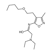 N-[4-(2-butoxyethyl)-3-methyl-1,2-oxazol-5-yl]-2-(diethylamino)acetamide结构式