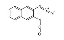 2-azido-3-isocyanatonaphthalene结构式