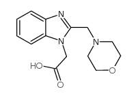 [2-(吗啉-4-甲基)-1H-苯并咪唑-1-基]乙酸结构式