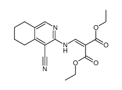 3-(N-β-Dicarbethoxyvinyl)amino-4-cyano-5,6,7,8-tetrahydroisoquinoline Structure