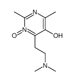 6-[2-(dimethylamino)ethyl]-2,4-dimethyl-1-oxidopyrimidin-1-ium-5-ol结构式