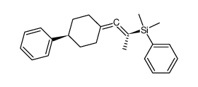 cis-1-(dimethylphenylsilyl)-1-methyl-3,3-(3-phenylpentamethylene)allene Structure