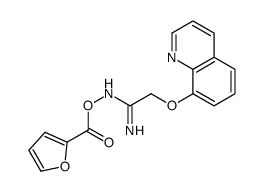 [(1-amino-2-quinolin-8-yloxyethylidene)amino] furan-2-carboxylate Structure