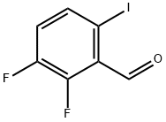 2,3-二氟-6-碘苯甲醛结构式