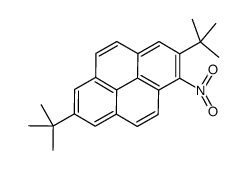 2,7-ditert-butyl-1-nitropyrene结构式