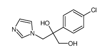 2-(4-chlorophenyl)-3-imidazol-1-ylpropane-1,2-diol Structure