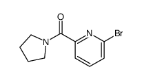 2-溴-6-(吡咯烷-1-羰基)吡啶结构式