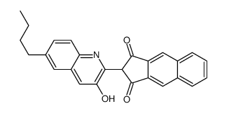 2-(6-butyl-3-hydroxyquinolin-2-yl)cyclopenta[b]naphthalene-1,3-dione Structure