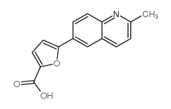 5-(2-Methylquinolin-6-yl)-furan-2-carboxylic acid structure