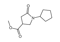 1-环戊基-5-氧代吡咯烷-3-羧酸甲酯结构式