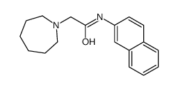 2-(azepan-1-yl)-N-naphthalen-2-ylacetamide结构式