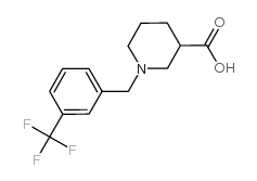 1-[3-(trifluoromethyl)benzyl]piperidine-3-carboxylic acid结构式