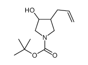 tert-butyl 3-hydroxy-4-prop-2-enylpyrrolidine-1-carboxylate Structure