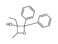 3-ethyl-4-methyl-2,2-diphenyloxetan-3-ol Structure