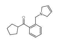 CYCLOPENTYL 2-(3-PYRROLINOMETHYL)PHENYL KETONE结构式