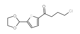 3-CHLOROPROPYL 5-(1,3-DIOXOLAN-2-YL)-2-THIENYL KETONE结构式