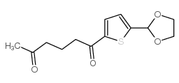 5-(1,3-DIOXOLAN-2-YL)-2-THIENYL 4-OXOPENTYL KETONE结构式