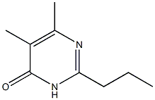 5,6-dimethyl-2-propyl-4(3H)-Pyrimidinone结构式