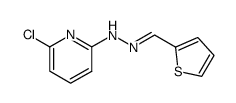 2-chloro-6-(2-(thiophen-2-ylmethylene)hydrazinyl)pyridine Structure