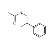 N-methyl-N-(2-phenylpropyl)acetamide结构式