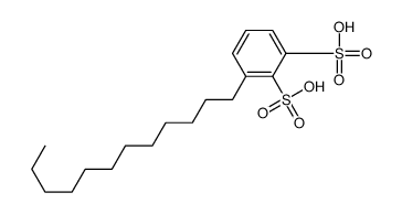 3-dodecylbenzene-1,2-disulfonic acid Structure