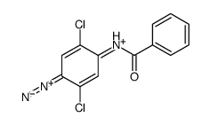 4-benzamido-2,5-dichlorobenzenediazonium Structure