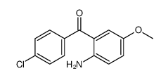 (2-氨基-5-甲氧基苯基)(4-氯苯基)甲酮结构式