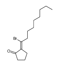 2-(1-bromononylidene)cyclopentan-1-one Structure