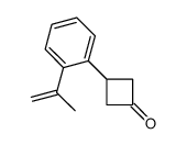 3-(2-prop-1-en-2-ylphenyl)cyclobutan-1-one Structure