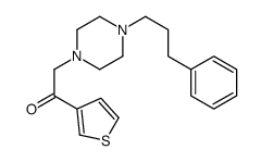 2-[4-(3-phenylpropyl)piperazin-1-yl]-1-thiophen-3-ylethanone结构式