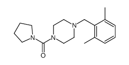 [4-[(2,6-dimethylphenyl)methyl]piperazin-1-yl]-pyrrolidin-1-ylmethanone Structure