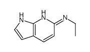 N-乙基-1H-吡咯并[2,3-b]吡啶-6-胺结构式