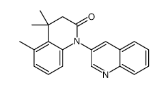 4,4,5-trimethyl-1-quinolin-3-yl-3H-quinolin-2-one结构式