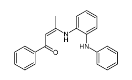 3-(2-anilinoanilino)-1-phenylbut-2-en-1-one结构式