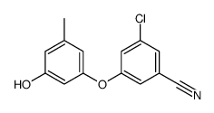 3-chloro-5-(3-hydroxy-5-methylphenoxy)benzonitrile Structure