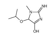 2-amino-3-methyl-4-propan-2-yloxy-4H-imidazol-5-one结构式