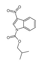 2-methylpropyl 3-nitroindole-1-carboxylate结构式