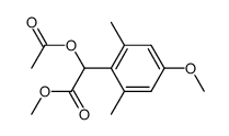 methyl 2-acetoxy-2-(4-methoxy-2,6-dimethylphenyl)acetate结构式