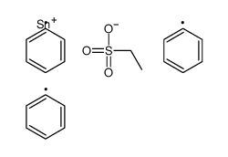 triphenylstannyl ethanesulfonate结构式