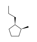 cis-1-methyl-2-propylcyclopentane结构式