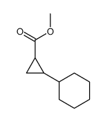 2-Cyclohexylcyclopropanecarboxylic acid methyl ester Structure