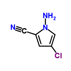 1-Amino-4-chloro-1H-pyrrole-2-carbonitrile结构式